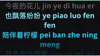Yue Er Xiang Ning Meng 月兒像檸檬 female karaoke