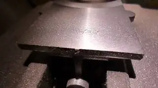Stuart Models Pillar Drill FLYCUTTING THE BASE TO SIZE 26.10.2016 part 1
