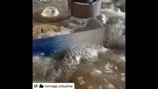 KMT WATERJET - 90,000PSI CUTTING 3 INCH ALUMINUM