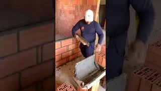 Asi trabaja el mejor alba&ntilde;il del mundo 👏🇺🇲🇲🇽 #construction #skills #shorts #usa #mexico