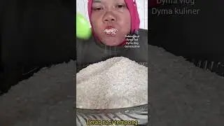 DYMA KULINER 💕ASMR RAW RICE EATING 💕Makan Beras Mentah💕#shorts #asmr
