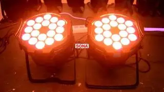 High quality 18*18w 6 in 1 rgbwauv led par can