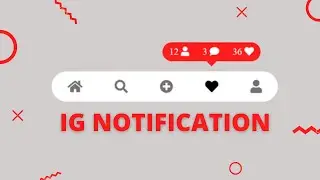Instagram Notification Animation using only HTML, CSS and Js | Replicate IG notification animation.