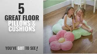 Top 10 Floor Pillows & Cushions [ Home Decor 2018 ]: Girls Flower Floor Pillow Seating Cushion, for