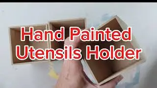 Easy to paint utensils holder #diy #art #easy