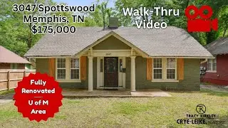 Tour Move-In Ready Home in U of M Area of Memphis, TN | Fully Renovated | $175,000