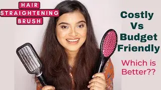 Philips Hair Straightener Brush BHH880 Vs VEGA X-Glam Hair Straightening Brush| Costly Vs Affordable