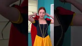 Dressing up like a real princess 👑💃 #beautiful #magictransformation