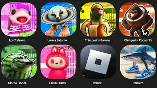 LAS TRALARELO,CHIMPAZINI BANANA,ROBLOX,GLORBO FLORIDA,LABUBU OBBY,TRALARELO OBBY,LAVACA SATURNO