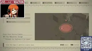 Live noturna jogando Nier Automata