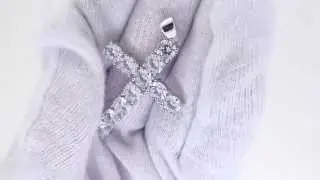 Bling Bling Cross 1 Row | All Hand Set Lab Made Diamonds!!