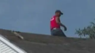 Captain America helps repair roofs in New Orleans