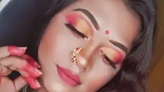 বৈশাখ মেকআপ টিউটোরিয়াল ❤❤||Boishakhi Makeup Tutorial||