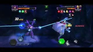 Marvel COC AW - 7* r4 Ironheart VS 7* r3 Lumatrix node #44