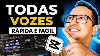 COMO COLOCAR TODAS A VOZES NO CAPCUT ONLINE E NO PC RAPIDO E FACÍL
