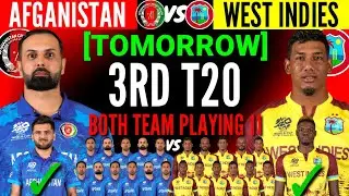 Afghanistan vs West Indies 3rd T20 Playing 11 | Afghanistan vs West Indies 3rd T20 Match | Afg vs Wi