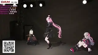 FLASH BANG Mori Calliope X PES 【Calli, Riona & Niko 3D KARAOKE】