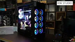 $9000 PC GAMING AMD Threadripper 3960x Full PC Build ASMR