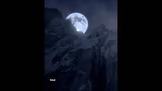 MOON BETWEEN MOUNTAINS.