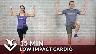 15 Minute Low Impact Cardio Workout for Beginners - Quiet 15 Min Standing Workout with No Jumping