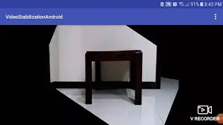 Stabilization of a table using Feature Point Matching-Based Video Stabilization