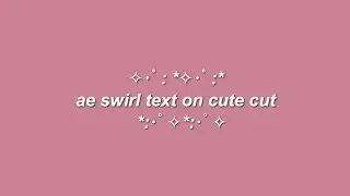 swirling text on cute cut