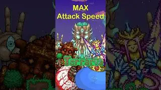 MAX Attack Speed  VS All Terraria Bosses  #terraria