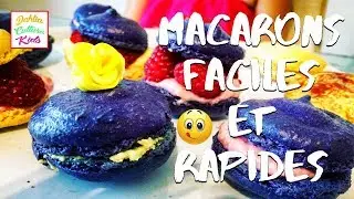 Comment faire des macarons faciles et rapides a la maison - fruit de la passion et framboise