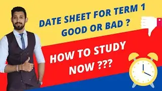 DATESHEET FOR TERM 1 OUT | BEST APPROACH TO STUDY | HOW TO START ?