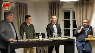 Podiumsdiskussion bei der Landjugend in Pürten zur Bürgermeisterwahl in Waldkraiburg