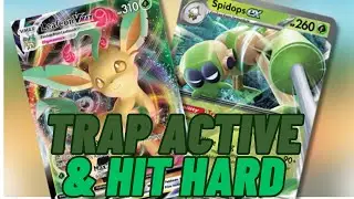 Leafeon Vmax and Spidops ex are an ODDLY fun duo!! (Ranking Eeveelution decks)