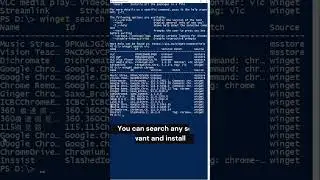 Install software in Windows like Linux | #shorts
