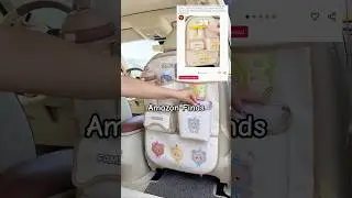 Best Car Back Seat Organizer for Kids Foldable Multi-Pocket Storage Bag & Cup Holder | Amazon Finds