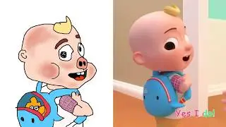First Day of School CoComelon Funny Drawing Meme