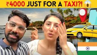 ₹4000 for 1 Ride? North to South Goa Taxi Experience 🚖| Indian Persian Couple Vlog