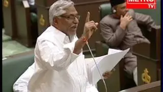 MLA Jeevan Reddy Powerful Speech On Gangster Nayeem In Assembly || Metro Tv Telugu