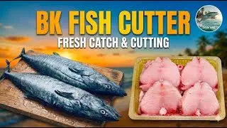 Giant 20kg King Fish Cutting by Master Cutter! 😱 (Satisfying)😍