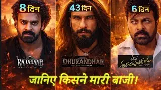 Raja Saab Day 8, Dhurandhar Day 43, Mana Shankara Vara Prasad Garu Day 5 | Box Office Report 📈