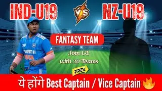 IND U19 vs NZ U19 Dream11 Prediction | India U19 vs New Zealand U19 | U19 WC 2026 Today Match