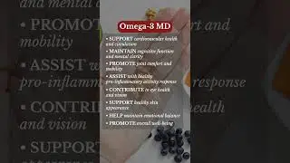 Whole Body Support in Every Omega-3 MD Capsule