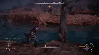 Horizon Forbidden West - Aloy-cules knocking over a tree