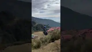 paragliding in bir billing #youtubeshorts #paragliding #travelblog #shortsfeed #travel #life