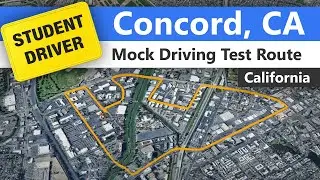 Concord Driving Test Route - Mock California DMV Route
