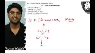 The complex that can show optical activity [JEE Main-2020 (September)] \( \mathrm{P} \) (1) cis-...