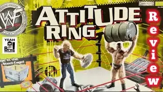 WWE WWF Attitude Wrestling Ring made by Jakks Pacific in 2001 4K video review #wwe