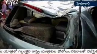 Car Accident In Jubilee Hills, Hyderabad