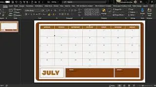 FREE Calendar Template For The Month Of July