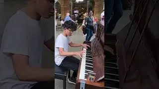 HE WAS SHOCKED 😱 - Pirates of the Caribbean Public Piano Performance