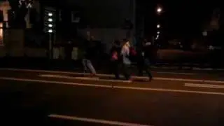 Jumpstyle auf der Stra&szlig;e Paderborns