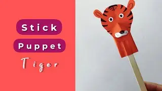 Stick Puppet ll Tiger Stick ll Teaching Aids ll TLM ll Puppet ll easy Hands